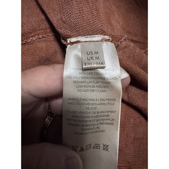 NEW Free People Women’s M Brown Sammie V-Neck Short Sleeve Tunic Top HOBO NWT - Picture 8 of 8